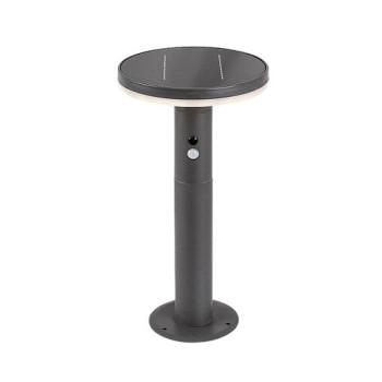 Rábalux Alaska antracit-fehér LED kültéri napelemes mozgásérzékelős állólámpa (RAB-77018) LED 1 izzós IP44
