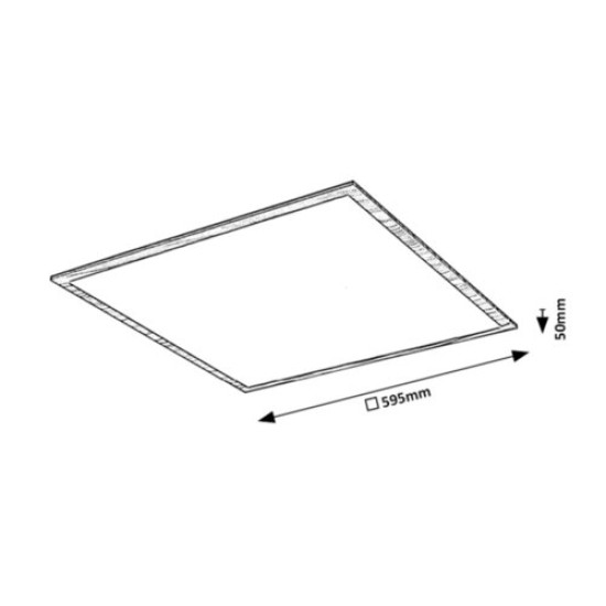 Rábalux Almond bükk-fehér LED mennyezeti lámpa (RAB-6908) LED 1 izzós IP20