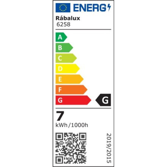 Rábalux Amadeo fekete fali lámpa (RAB-6258) LED 1 izzós IP20