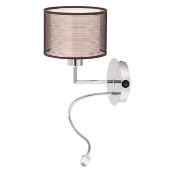 Rábalux Anastasia barna-krróm fali lámpa (RAB-2629) E27+LED 2 izzós IP20