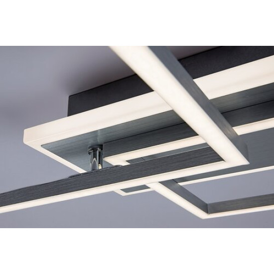 Rábalux Athelstan ezüst-aluminium LED mennyezeti lámpa (RAB-71014) LED 1 izzós IP20