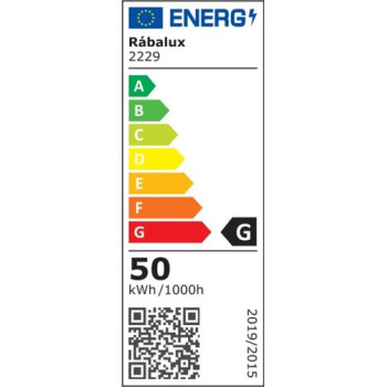 Rábalux Avalon alumínium-fehér mennyezeti lámpa (RAB-2229) LED 1 izzós IP20