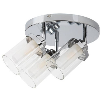 Rábalux Aviva króm-opál fürdőszobai mennyezeti lámpa (RAB-5088) G9 3 izzós IP44