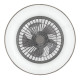 Rábalux Benicio szürke-fehér LED ventilátor lámpa (RAB-5420) LED 1 izzós IP20