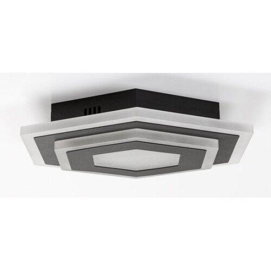 Rábalux Bitsi fekete-fehér LED mennyezeti lámpa (RAB-71113) LED 1 izzós IP20
