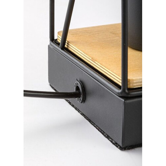 Rábalux Boire fekete asztali lámpa (RAB-74006) E27 1 izzós IP20