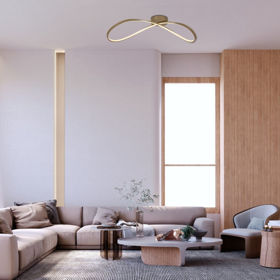 Rábalux Castiel arany LED mennyezeti lámpa (RAB-72116) LED 1 izzós IP20