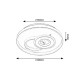 Rábalux Celinda króm-fehér LED mennyezeti lámpa (RAB-5230) LED 1 izzós IP20