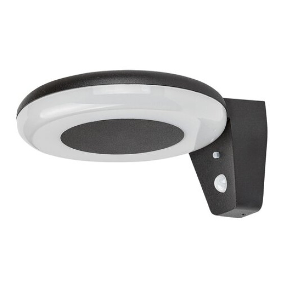 Rábalux Certovo fekete-fehér LED kültéri napelemes mozgásérzékelős fali lámpa (RAB-77010) LED 1 izzós IP44