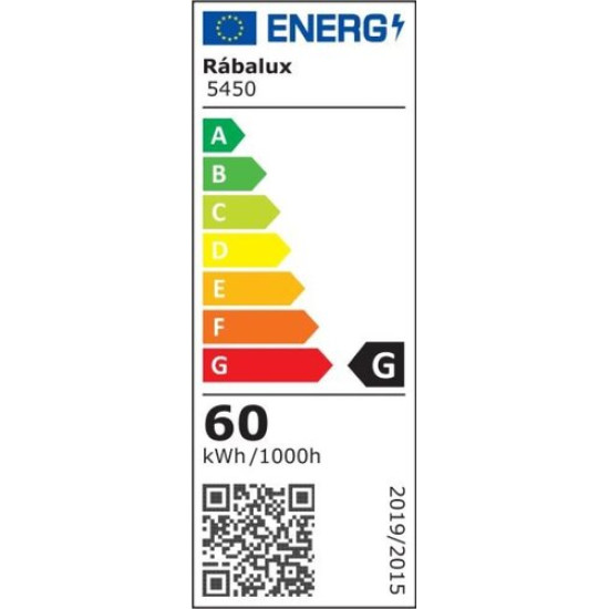 Rábalux Danny fehér LED mennyezeti lámpa (RAB-5450) LED 1 izzós IP20