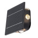 Rábalux Emmen fekete LED kültéri napelemes fali lámpa (RAB-77034) LED 1 izzós IP54