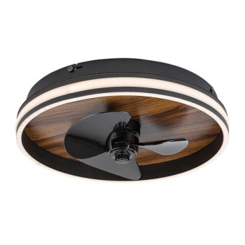 Rábalux Faustine fekete-fehér LED ventilátor lámpa (RAB-71016) LED 1 izzós IP20