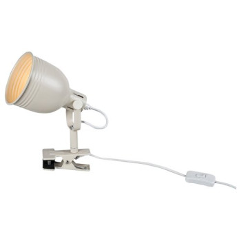 Rábalux Flint bézs-fehér csiptetős lámpa (RAB-3093) E14 1 izzós IP20