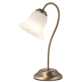 Rábalux Francesca bronz-fehér alabástrom asztali lámpa (RAB-7372) E14 1 izzós IP20
