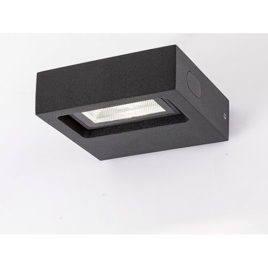 Rábalux Ganges matt fekete LED kültéri fali lámpa (RAB-7052) LED 1 izzós IP65