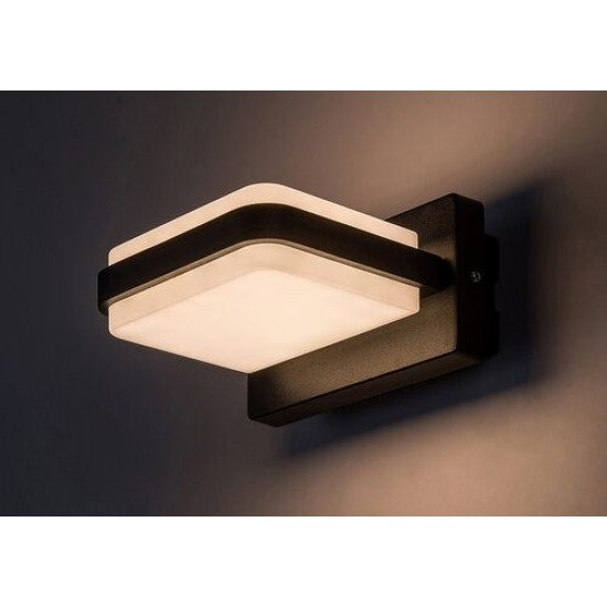 Rábalux Gendt fekete-fehér LED kültéri fali lámpa (RAB-77061) LED 1 izzós IP44