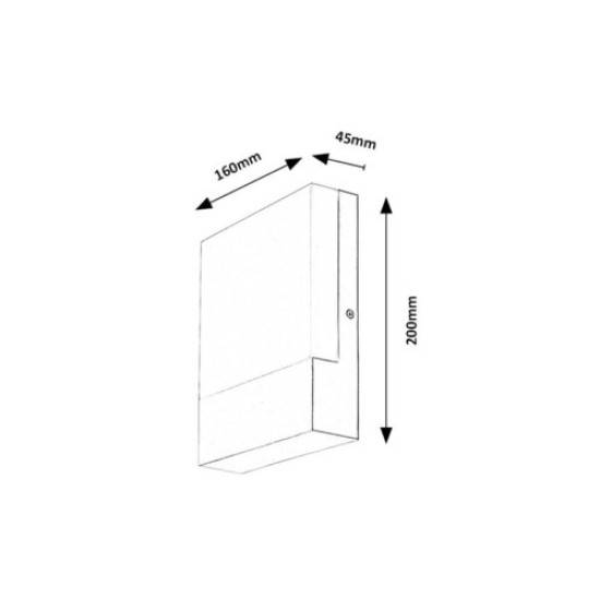 Rábalux Gimone fehér LED kültéri fali lámpa (RAB-77098) LED 1 izzós IP44