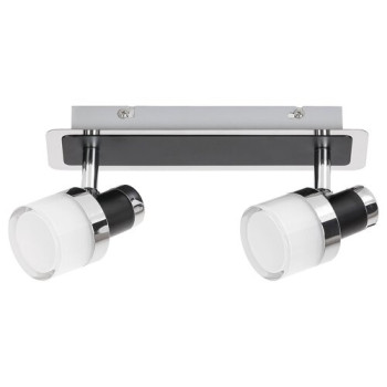 Rábalux Harold fekete-króm LED fürdőszobai mennyezeti lámpa (RAB-5022) LED 1 izzós IP44