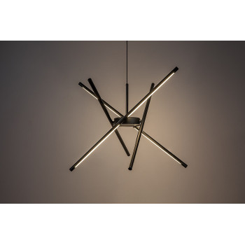 Rábalux Henli2 fekete LED függesztett lámpa (RAB-72338) LED 1 izzós IP20