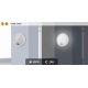 Rábalux Hitura fekete-fehér LED kültéri mozgásérzékelős fali lámpa (RAB-77028) LED 1 izzós IP54