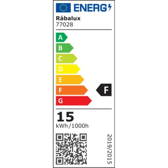 Rábalux Hitura fekete-fehér LED kültéri mozgásérzékelős fali lámpa (RAB-77028) LED 1 izzós IP54