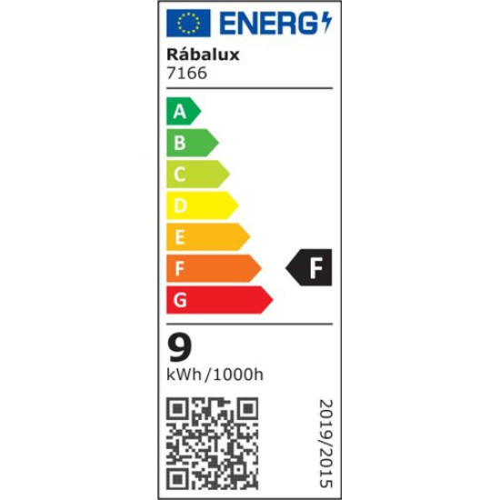 Rábalux Hongkong fekete-fehér LED kültéri fali lámpa (RAB-7166) LED 1 izzós IP65