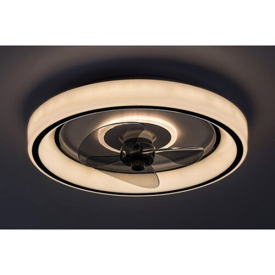 Rábalux Horacio fekete-fehér LED ventilátor lámpa (RAB-71009) LED 1 izzós IP20
