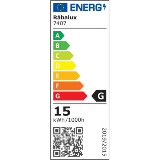 Rábalux Hort fekete-fehér LED kültéri fali lámpa, kültéri mennyezeti lámpa (RAB-7407) LED 1 izzós IP54