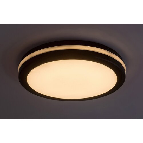 Rábalux Indre fekete-fehér LED kültéri mennyezeti lámpa (RAB-77035) LED 1 izzós IP54