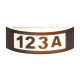 Rábalux Innsbruck antik arany-fehér kültéri házszám világító lámpa (RAB-8748) E27 1 izzós IP44