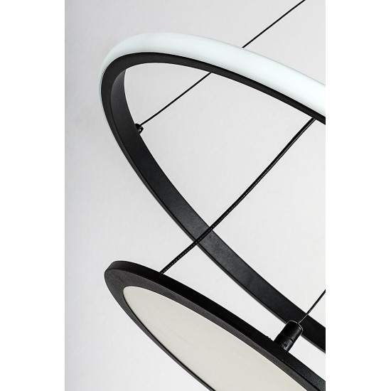 Rábalux Jasero fekete LED függesztett lámpa (RAB-72040) LED 1 izzós IP20