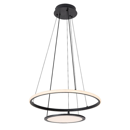 Rábalux Jasero fekete LED függesztett lámpa (RAB-72040) LED 1 izzós IP20