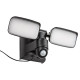 Rábalux Leszno fekete-fehér LED kültéri napelemes mozgásérzékelős fali lámpa (RAB-77091) LED 1 izzós IP54