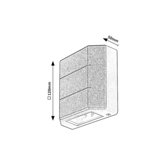 Rábalux Lippa fehér LED kültéri fali lámpa (RAB-7320) LED 1 izzós IP54