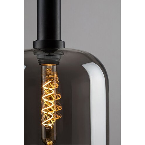 Rábalux Lissandra füstszínű függesztett lámpa (RAB-72101) E27 1 izzós IP20