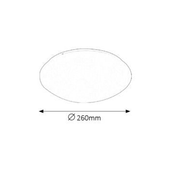Rábalux Lucas fehér LED mennyezeti lámpa (RAB-3434) LED 1 izzós IP20