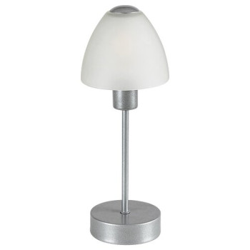 Rábalux Lydia ezüst-fehér asztali lámpa (RAB-2295) E14 1 izzós IP20