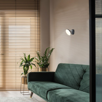Rábalux Madi matt fekete LED falikar (RAB-71062) LED 1 izzós IP20