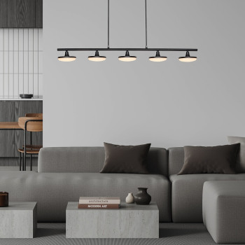 Rábalux Madi matt fekete LED függesztett lámpa (RAB-72240) LED 1 izzós IP20