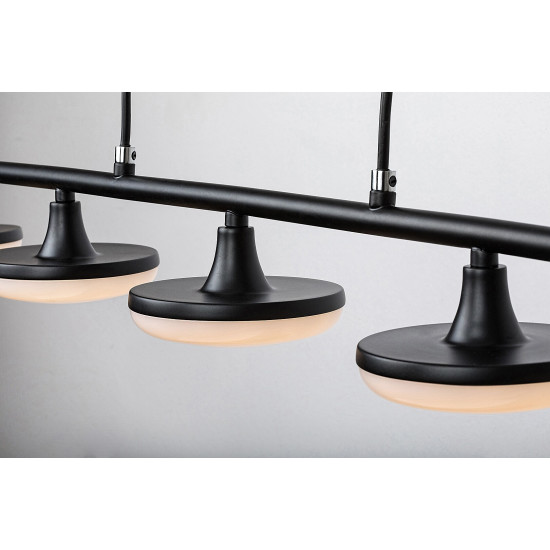 Rábalux Madi matt fekete LED függesztett lámpa (RAB-72240) LED 1 izzós IP20