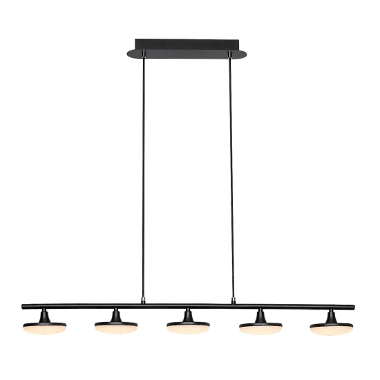 Rábalux Madi matt fekete LED függesztett lámpa (RAB-72240) LED 1 izzós IP20