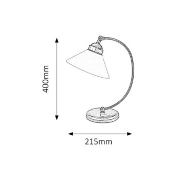 Rábalux Marian bronz-fehér asztali lámpa (RAB-2702) E27 1 izzós IP20