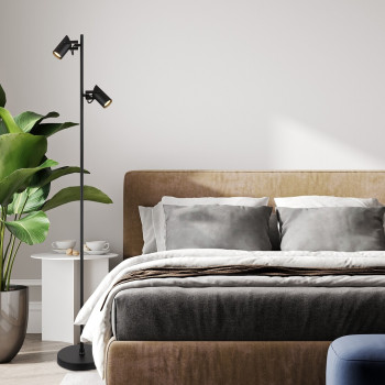 Rábalux Maximilian matt fekete állólámpa (RAB-73046) GU10 2 izzós IP20