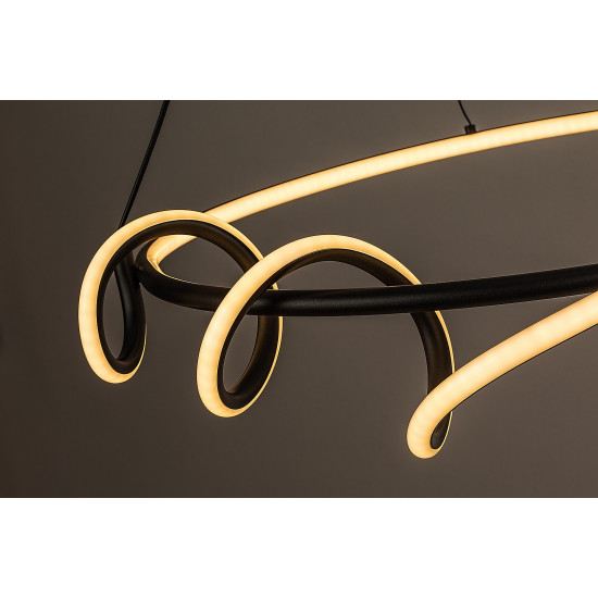 Rábalux Menazi fekete LED függesztett lámpa (RAB-72022) LED 1 izzós IP20