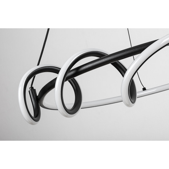 Rábalux Menazi fekete LED függesztett lámpa (RAB-72022) LED 1 izzós IP20