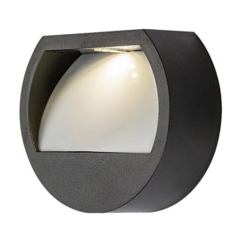 Rábalux Narmada fekete-fehér LED kültéri napelemes fali lámpa (RAB-77004) LED 1 izzós IP44