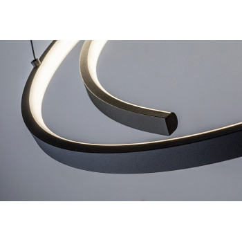 Rábalux Niloo fekete LED függesztett lámpa (RAB-72367) LED 1 izzós IP20