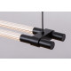 Rábalux Nivaro fekete LED függesztett lámpa (RAB-72169) LED 1 izzós IP20