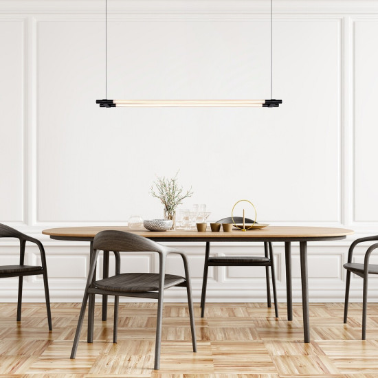 Rábalux Nivaro fekete LED függesztett lámpa (RAB-72169) LED 1 izzós IP20