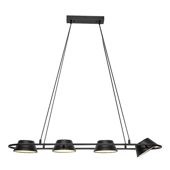 Rábalux Odiss fekete LED függesztett lámpa (RAB-72218) LED 1 izzós IP20